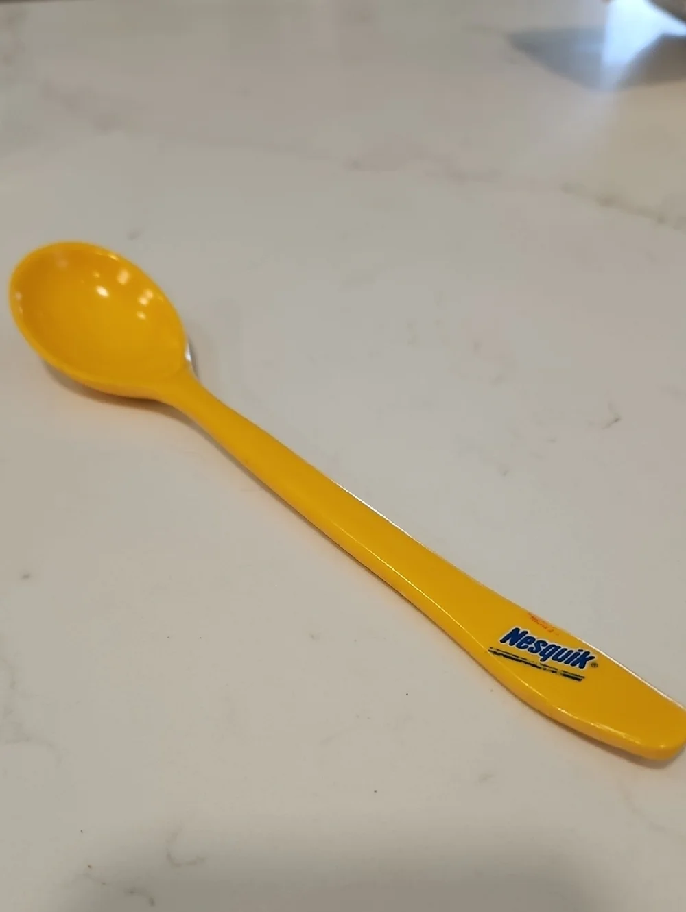 Nesquik Yellow Plastic Scoop / Stirring Spoon Collectible Long Handle